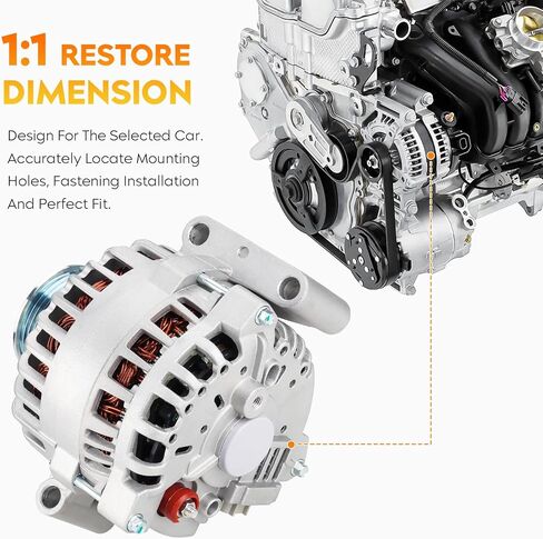 المولد لـ 2005-2007 Ford F250 F350 F450 F550 Super Duty V8 6.0L، AFD0131، 5C3T-10300-BA، 5C3Z-10346-BA، 6C3T-10300-BA، 6C3Z-10346-BA، 400-14075، 8478 in Saudi Arabia