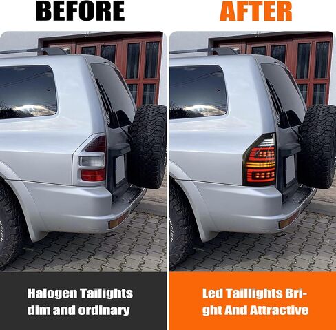 Tail Lights Assembly for Mitsubishi Pajero V97 V93 2009-2020 Led Tail Lights Rear Tail Light Automotive Tail Light Assemblies,Smoke,Left+Right tail light in Saudi Arabia
