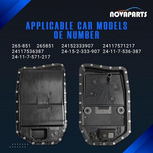 24152333907 265-851 طقم تصليح وعاء زيت ناقل الحركة لسيارات BMW 128i 135i 325i 328i 330i 335i 525i 528i xDrive 535xi 740i 750i 760Li M3 X1 X5 X6 Z4 E60 E61 E82 E88 2411753638 7 24117571217 in Saudi Arabia