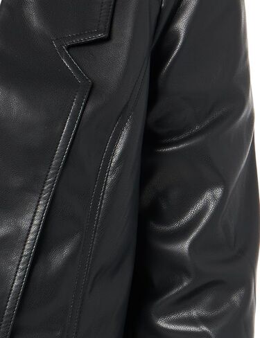 City Chic Plus Size Serena PU Jacket, Black in Kuwait