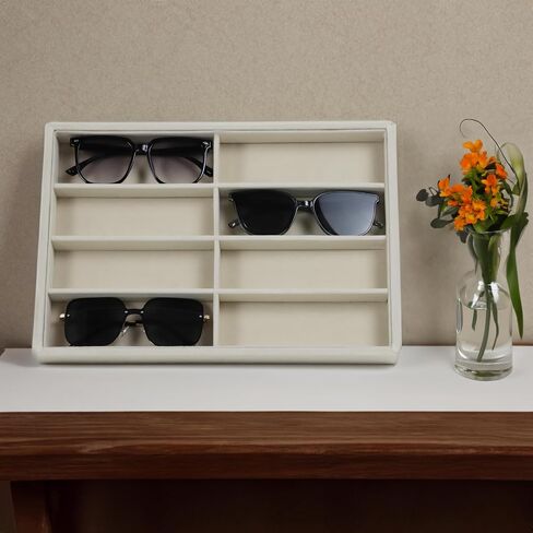 Large Velvet Sunglasses Storage Organizers Jewelry Organizer, Velvet Jewelry Organizer, Large Jewelry Drawer Organizer Tray, Eyeglass Organizer Earring Holder Organizer Ring Display (Sunglass Tray) in Saudi Arabia