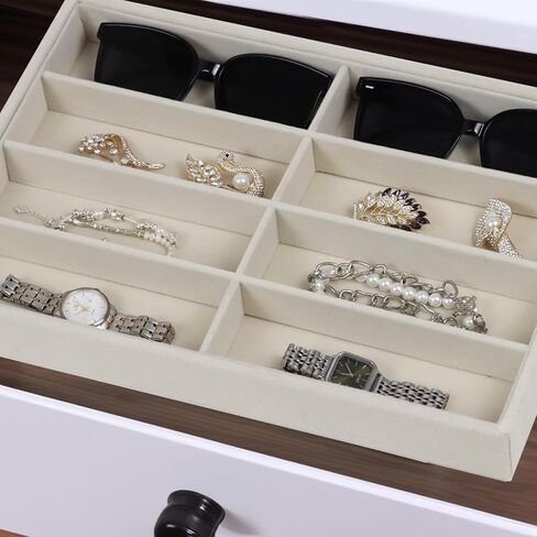 Large Velvet Sunglasses Storage Organizers Jewelry Organizer, Velvet Jewelry Organizer, Large Jewelry Drawer Organizer Tray, Eyeglass Organizer Earring Holder Organizer Ring Display (Sunglass Tray) in Saudi Arabia