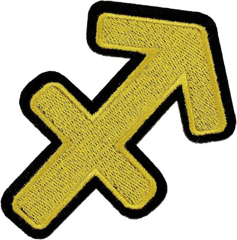 RECHERE Constellation Symbols Zodiac Embroidered Iron On Patch Applique (Sagittarius) in Kuwait