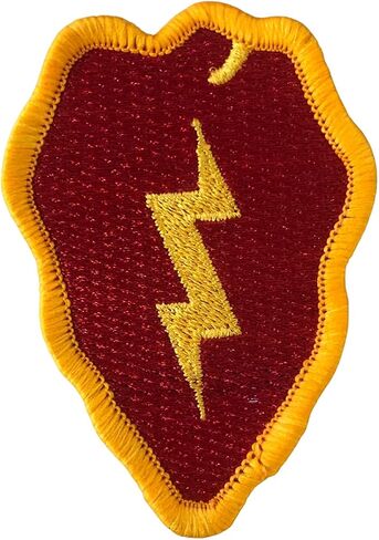 United States Army 25th Infantry Division, Full Color, Embroidered Patch with Iron-On Adhesive in Saudi Arabia