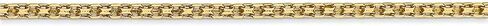 Diamond2Deal 14k Gold 1.8mm Lightweight Bismark Flat Chain Necklace in Saudi Arabia