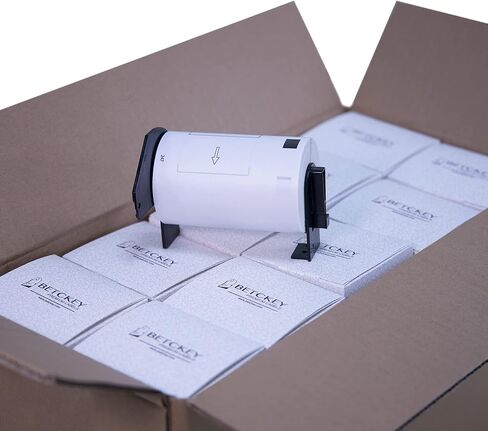 BETCKEY - Compatible Shipping Labels Replacement for Brother DK-1247 (4.07" x 6.4"), Use with Brother QL-1110NWB Label Printers [18 Rolls/3240 Labels] in Saudi Arabia
