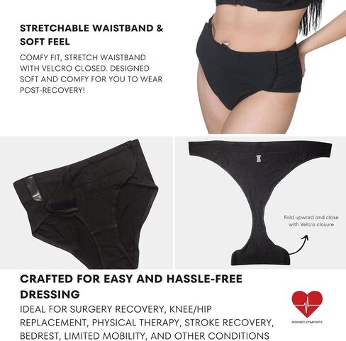 Inspired Comforts Post Surgery Women Tear Away Underwear - Stick-on closure Briefs in Kuwait