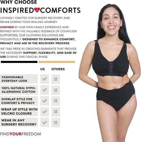 Inspired Comforts Post Surgery Women Tear Away Underwear - Stick-on closure Briefs in Kuwait