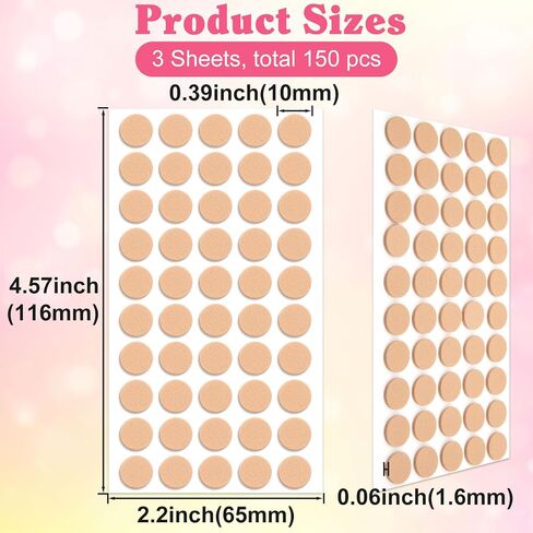 150PCS Earring Support Patches Earring Backs Earlobe Lifter Non-Irritating Earring Cover Pad Stickers Replacement for Sports Heavy Droopy Earrings Studs in Saudi Arabia