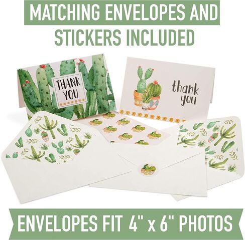 VNS Creations Thank You Cards for Teachers, 10 Pack with Envelopes, Watercolor Designs, Blank Inside, 3.5 x 5.5 in in Saudi Arabia