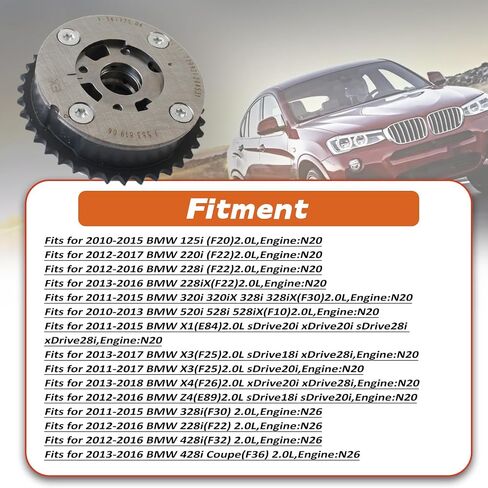 عمود الحدبات العادم VVT Gear 11367583819 محرك متغير صمام توقيت ضرس استبدال لسيارات BMW F22 F30 X1 X3 X4 Z4 N20 2.0L in Saudi Arabia