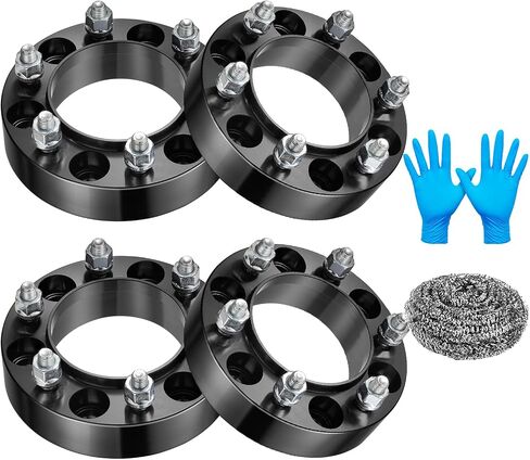 BDFHYK 6X5.5 Wheel Spacers 1.5 inch 6x139.7mm Hub Centric Wheel Spacer Set with M12x1.5 Studs 106mm Center Bore Compatible with 4Runner FJ Cruiser Sequoia Tacoma Tundra Lexus GX470 GX460, Set of 4 in Saudi Arabia