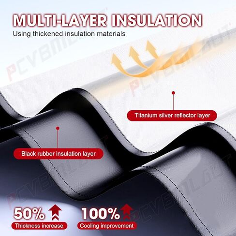 Car Windshield Sun Shade Compatible with Ford Explorer (2016-2019) Car Interior Reflector Sunshade Accessories Foldable Front Window Sun Blocker in Saudi Arabia