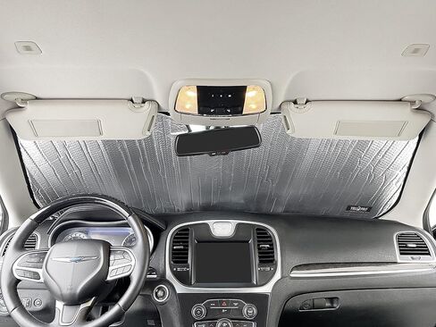 YelloPro Custom Fit Reflective Front Windshield Sunshade Accessories for Chrysler 300 Sedan, 2011 2012 2013 2014 2015 2016 2017 2018 2019 2020 2021 2022 2023 in Saudi Arabia