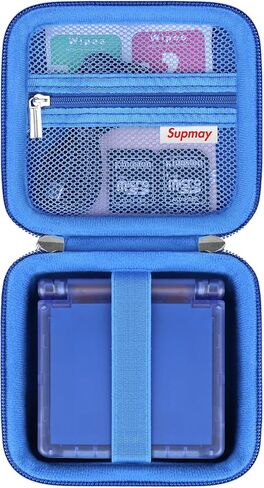 Supmay Hard Carrying Case for RG35XXSP Retro Handheld Game Console, Retro Game Travel Storage Holder with Mesh Bag for SD Card, USB Charging Cable, User Manual, Black in Kuwait