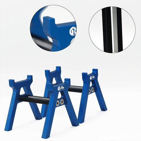 RC Car Stand Aluminum Alloy RC Car Static Display Stand RC Work Stand for 1/18 1/24 TRX4M FCX18 SCX24 FCX24 RC Car Upgrade Parts (Blue) in Saudi Arabia