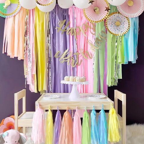 Crepe Paper Streamers 6 Rolls Black Gold Sliver Streamers for Graduation Prom Party Birthday Baby Shower Wedding Gender Reveal New Year Party Decorations DIY Crafts in Kuwait