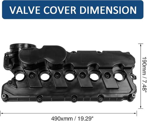 X AUTOHAUX 07K103469L Car Engine Valve Cover Replacement for Volkswagen Jetta 2005-2014 2.5L in Saudi Arabia
