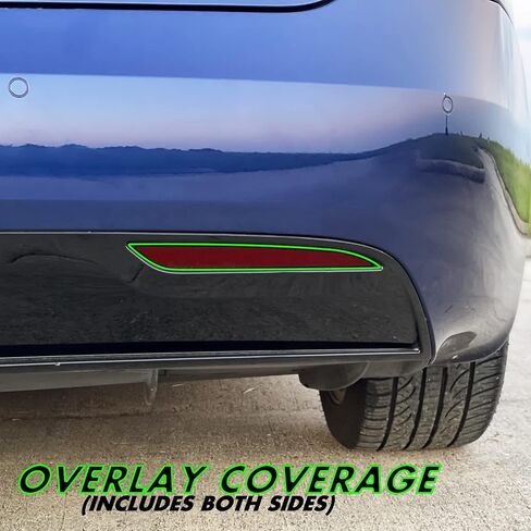 SlickMod PreCut Vinyl Smoke Tint for 2012-2021 Tesla Model S Tail Light & Reflector (1. Full Taillight, 20% Dark Smoke) in Saudi Arabia