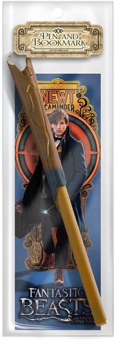 The Noble Collection Fantastic Beasts Newt Scamander Wand Pen and Bookmark in Saudi Arabia