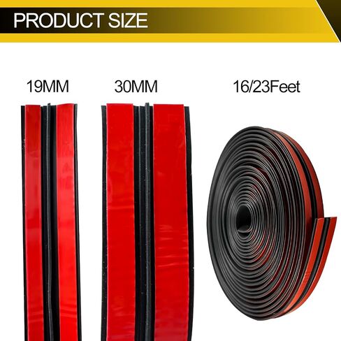 19.68 Windshield Rubber Seal Car Weather Stripping Trim T Shape Sealing Strip for Car Front Rear Windshield, Molding，Tailgate Adhesive Rubber Seal Strip(19mm) in Saudi Arabia