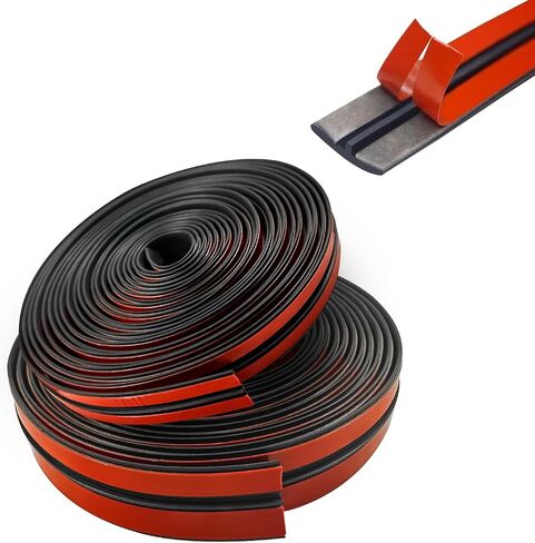 19.68 Windshield Rubber Seal Car Weather Stripping Trim T Shape Sealing Strip for Car Front Rear Windshield, Molding，Tailgate Adhesive Rubber Seal Strip(19mm) in Saudi Arabia