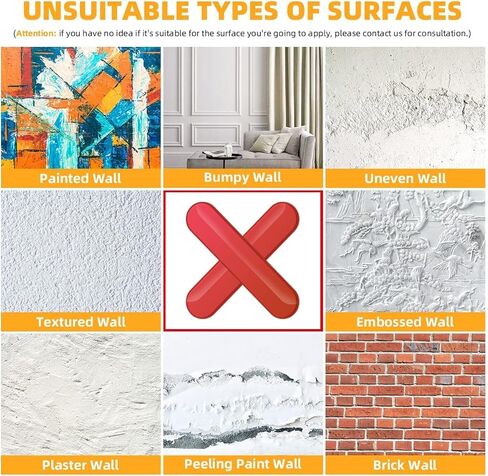 ملصق سبورة بيضاء للمسح الجاف 2 لفات 1.5 قدم × 6.6 قدم ورق جدران مقشر لاصق ذاتي اللصق لرسم مؤتمرات الفصول الدراسية والمكتب المنزلي، 2 علامة إضافية in Kuwait