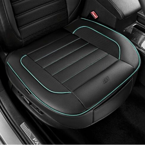Skechers Car Seat Cover,Memory Foam Luxury Faux Leather Front Bottom Seat Cushion Cover,Universal Anti-Slip and Wrap Around The Bottom with Storage Bags,Suitable for Most Vehicles-1 Piece,Mint in Saudi Arabia