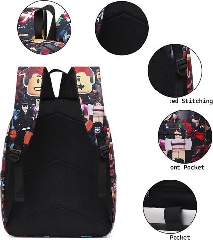 18.5 Inch Backpack Set Cartoon 3D Printing Travel Backpack Full Print Bag in Saudi Arabia