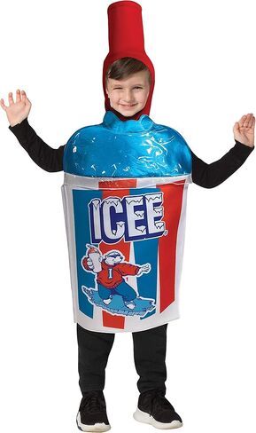 فستان تنكري من Rasta Imposta Icee باللون الأزرق، أزياء تنكرية للأطفال من Slurpee Slushy Slush Puppie Halloween، مقاس الطفل 3-6 in Saudi Arabia
