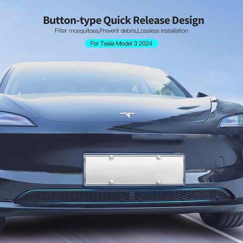 HSB 𝐔𝐩𝐠𝐫𝐚𝐝𝐞𝐝 متوافق مع Tesla New Model 3 2024 غطاء مصبغة فتحة تهوية مدخل الهواء الأمامي in Kuwait