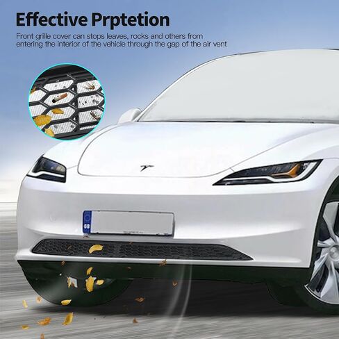 HSB 𝐔𝐩𝐠𝐫𝐚𝐝𝐞𝐝 متوافق مع Tesla New Model 3 2024 غطاء مصبغة فتحة تهوية مدخل الهواء الأمامي in Kuwait
