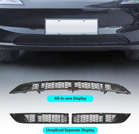 HSB 𝐔𝐩𝐠𝐫𝐚𝐝𝐞𝐝 متوافق مع Tesla New Model 3 2024 غطاء مصبغة فتحة تهوية مدخل الهواء الأمامي in Kuwait