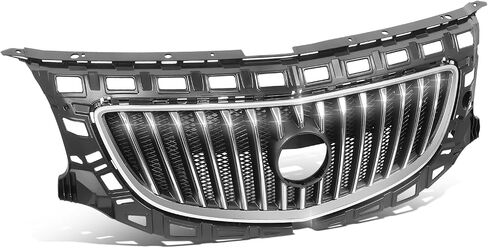 DNA MOTORING OE Style Chrome Bezel Grille Grill, GM1200653, Compatible with 11-13 Buick Regal, w/Base/CXL/Premium, Chrome Black, OEM-GR-GM1200653 in Saudi Arabia