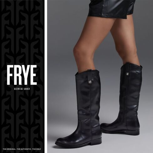 Frye Melissa Button 2 Equestrian-Inspired Tall Boots for Women Made from Hard-Wearing Vintage Leather with Antique Metal Hardware and Leather Outsole – 15 ½" Shaft Height in Saudi Arabia