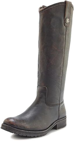 Frye Melissa Button 2 Equestrian-Inspired Tall Boots for Women Made from Hard-Wearing Vintage Leather with Antique Metal Hardware and Leather Outsole – 15 ½" Shaft Height in Saudi Arabia