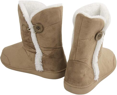 Home Slipper Women's Winter Warm Memory Foam Indoor/Outdoor House Slippers Boots in Kuwait