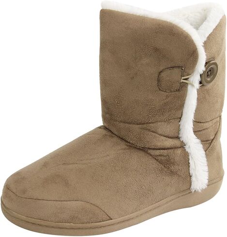 Home Slipper Women's Winter Warm Memory Foam Indoor/Outdoor House Slippers Boots in Kuwait