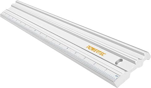 POWERTEC 72110 حواف مستقيمة مقاس 24 و50 بوصة، ضمن .001 بوصة أكثر من 24 بوصة و.003 بوصة أكثر من 50 بوصة مسطحة آليًا، أدوات النجارة الدقيقة لمنشار الطاولة، وطاولة التوجيه، ومنضدة MDF العلوية، والمفاصل، والمسويات in Saudi Arabia