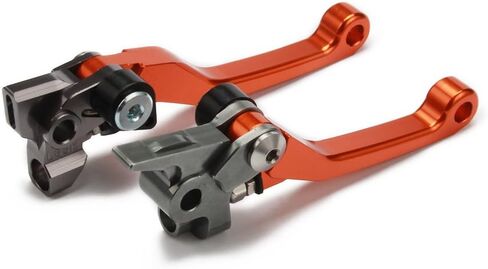 JFG سباق دراجة نارية دواسة فرامل رافعة عتلات قابلة للطي CNC SX SX-F XC XC-F XC-W XCF-W EXC EXC-F FC FE TC TE MC EX 125 150 250 300 350 450 500 2014-2023 الدراجة الترابية البرتقالية in Saudi Arabia