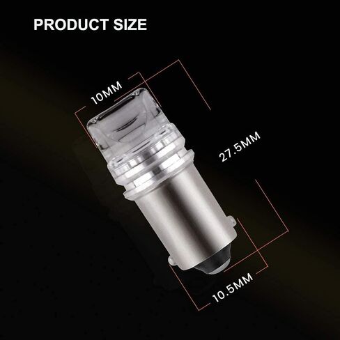 EverBright BA9S 1895 Led Bulb,53 57 T4W 64111 BA9 Bayonet LED Interior Exterior Light For Car Map Dome Trunk Width Light 2835 3SMD 12V,Red (Pack of 10) in Saudi Arabia