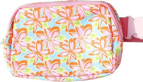 Mary Square Sea Bright Colorful Pattern 9.25 x 7 Polyester All In One Crossbody Handbag Purse Fannie Pack Water Bottle Holder in Saudi Arabia