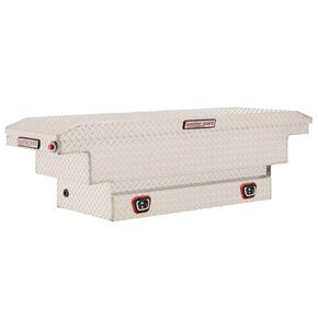 Weather Guard 137-0-03 Crosover Truck Box,62 in W,Keyed,Silver