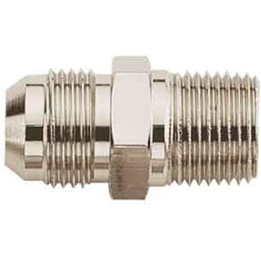 Aeroquip FCE2005 Nickel-Plated Aluminum -6AN Male to 3/8" NPT Male Straight Adapter