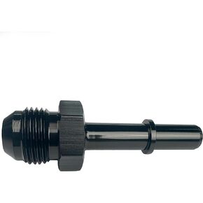 6AN Female to 3/8" SAE Quick Disconnect Push On EFI Fitting Fuel Rail Line Adapter Aluminum Black in Kuwait