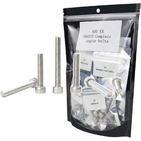 Xitomer Motorcycle Engine Bolt Kits, Fit for TRX400EX 400X 400EX 1999 2000 2001 2002 2003 2004 2005 2006 2007 2008, Stainless Bolt Screw Kit Set