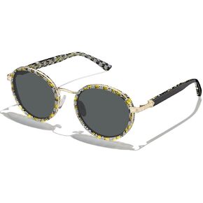 CARFIA Unique Metal Combine Acetate High-End Designer Polarized Womens Sunglasses CA1951