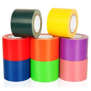 Duct Tape 4 Colors, 2 Inch Width x 9 Yards Duct Tape Heavy Duty, Strong Adhesion Multi-Pack Tape For Patching, DIY, Arts Activities, Marking, Industrial, Labeling, Patching, Kids Crafts - 4 Packs