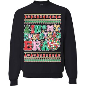wild custom apparel In My Christmas Era Ugly Christmas Crewneck Sweatshirt