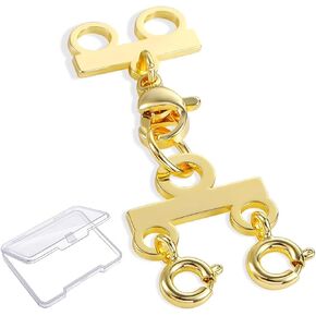 مشابك طبقات للقلادة باللون الذهبي، فاصل للقلادة للطبقات، مشبك متعدد للقلادة، فاصل للقلادة لمنع التشابك in Kuwait